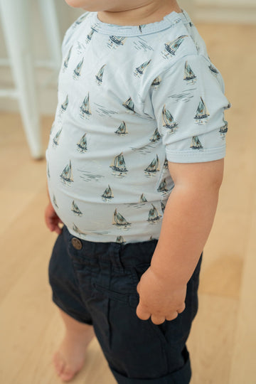 Fixoni: 2 Pc Sailor Boat Onesie