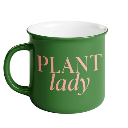 Tasse à café de 11 oz avec motif de feu de camp Plant Lady - Décoration d'intérieur et cadeaux