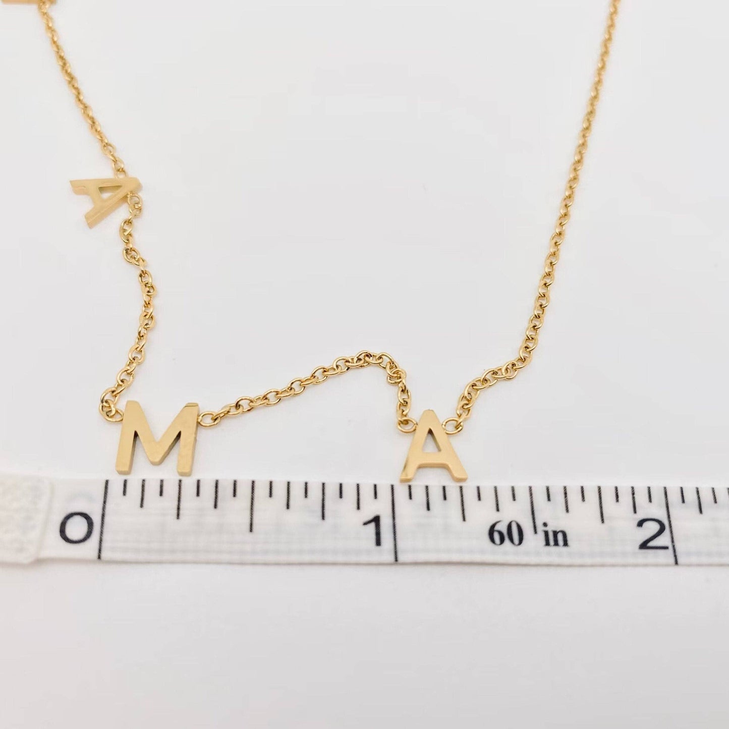 MAMA Stainless Steel Chain Necklace