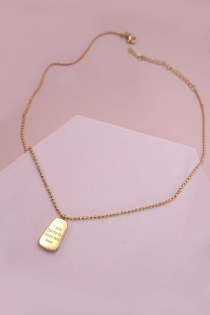 18K STAINLESS STEEL TARNISH FREE CHARM NECKLACE | 40NK9445