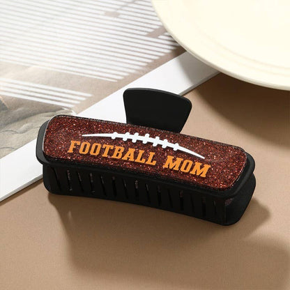 LARGE FOOTBALL MOM HAIR CLAW CLIPS | 40H1136