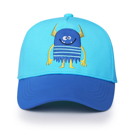 Kids UPF50+ Ball Cap- Monster BLUE