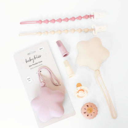 Star Pacifier Holder Case - Almond