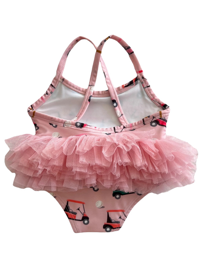 Voiturette de golf rose / Maillot de bain Ariel Tutu / UPF 50+ (Bébé - Enfant)