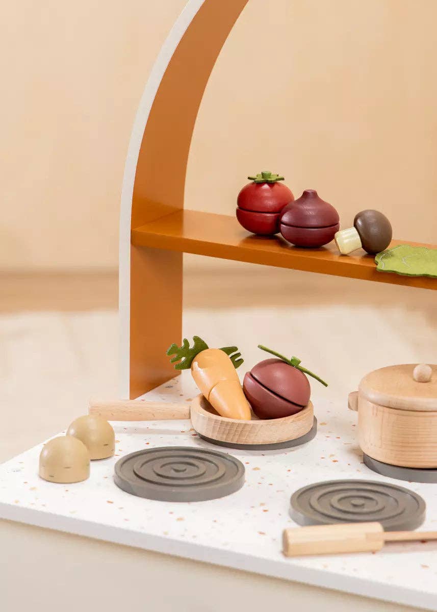 Wooden Vegetables Playset
