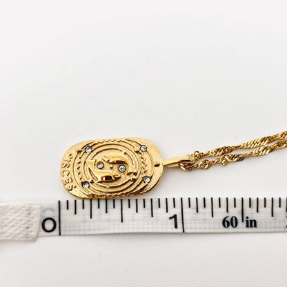 Zodiac Design 18K Gold Plated 12 Constellation Necklace -FGS