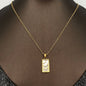Star Moon Tarot 18K Gold Plated Steel Necklace -FGS/MS