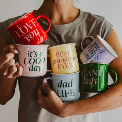 Tasse à café de 11 oz avec motif de feu de camp Plant Lady - Décoration d'intérieur et cadeaux