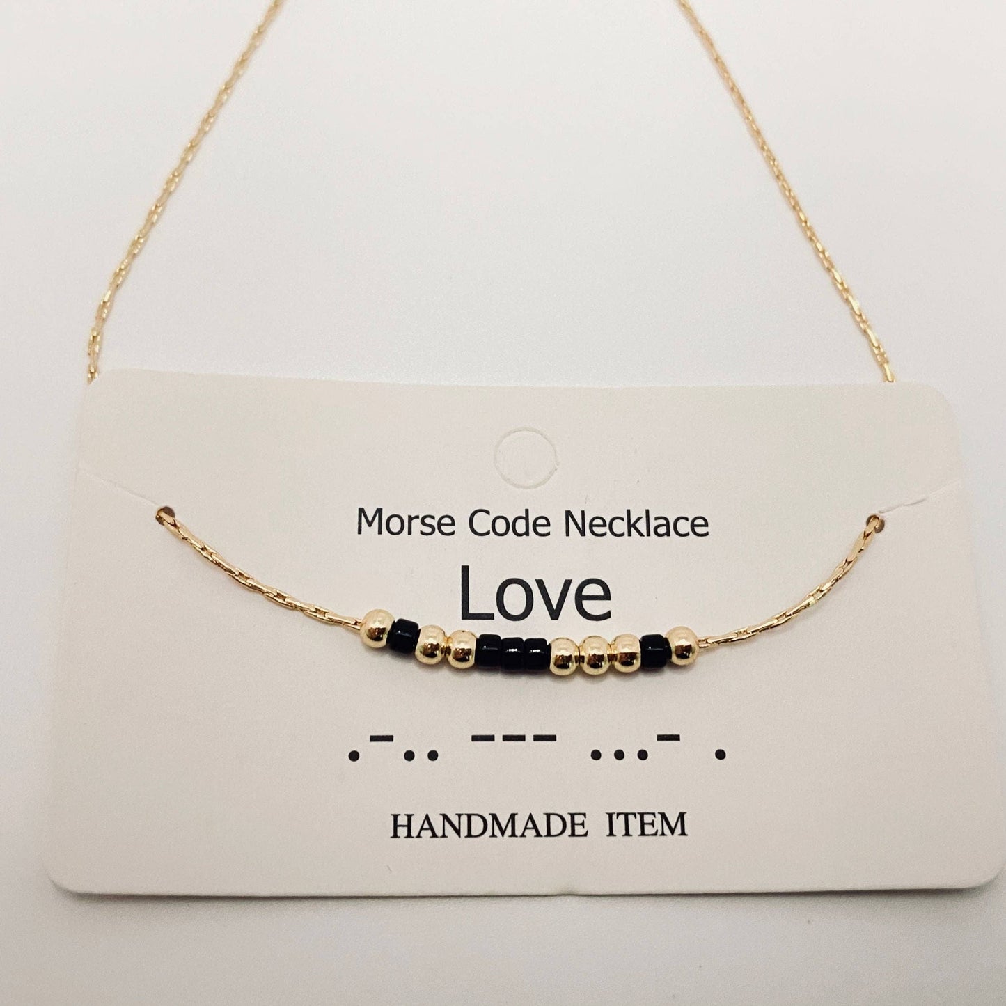 Handmade “Fuck off” Morse Code Necklace