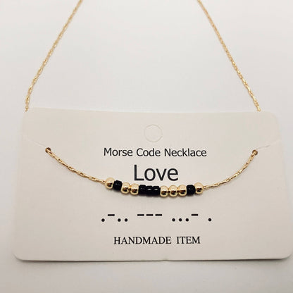 Handmade “Fuck off” Morse Code Necklace