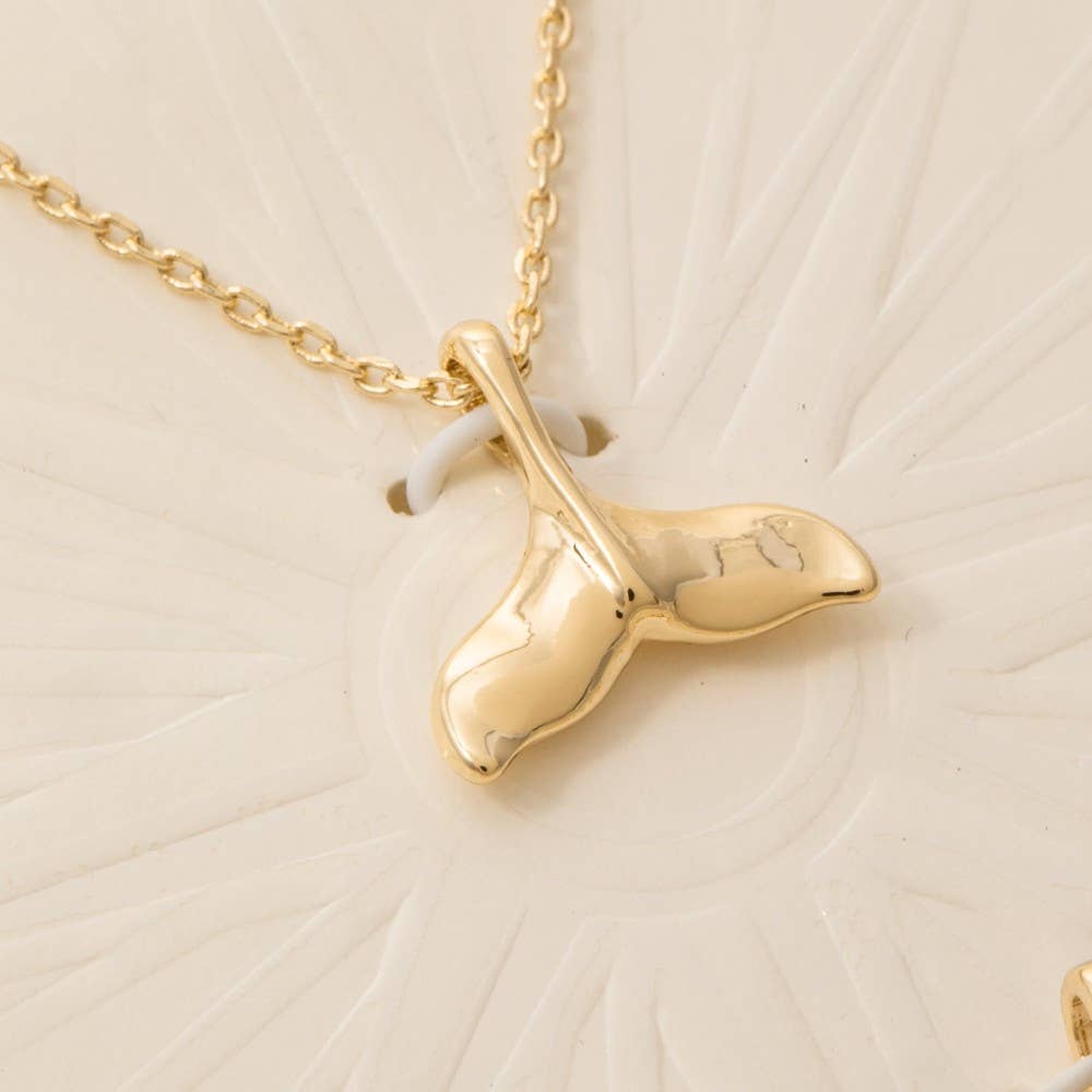 Whale Tail Swappable Pendant Necklace