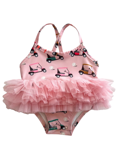 Voiturette de golf rose / Maillot de bain Ariel Tutu / UPF 50+ (Bébé - Enfant)