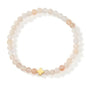 BOHO CROSS NATURAL STONE PERSONALIZED BRACELET | 40B5184