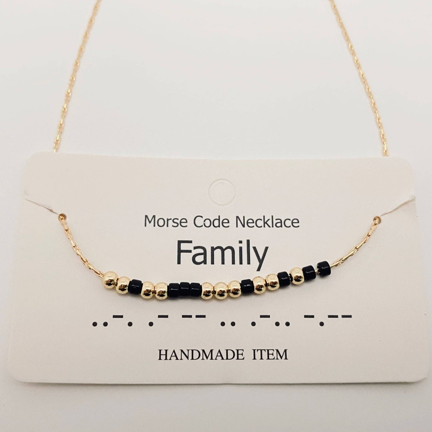 Handmade “Fuck off” Morse Code Necklace
