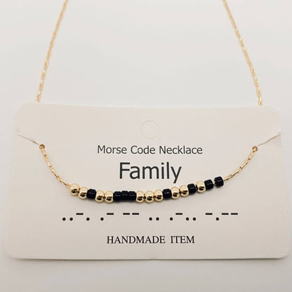 Handmade “Fuck off” Morse Code Necklace