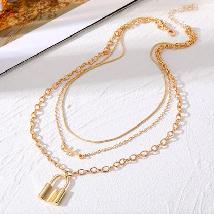 18K STAINLESS STEEL TARNISH FREE LAYERED NECKLACE |