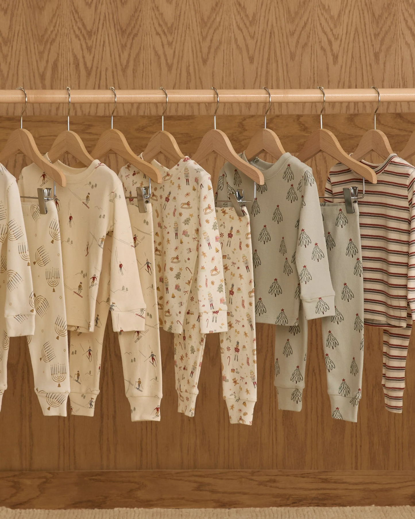 Organic Long Sleeve Pajama Set || Trees