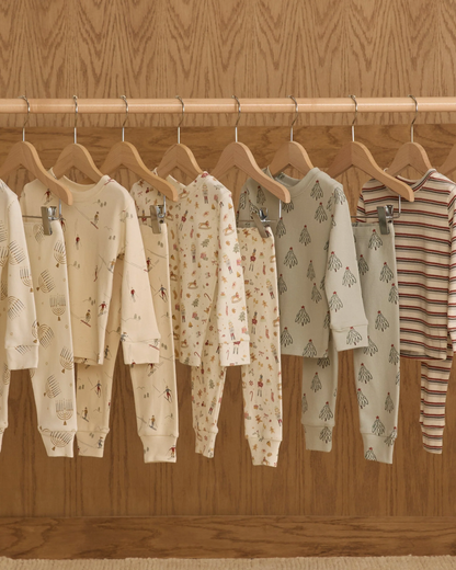 Organic Long Sleeve Pajama Set || Trees