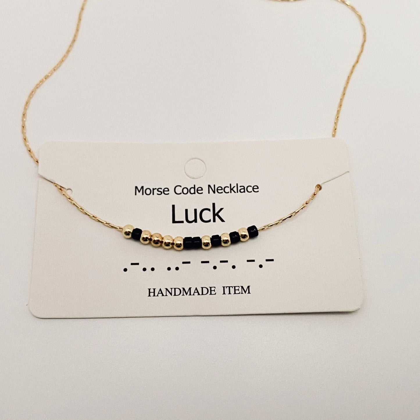 Handmade “Fuck off” Morse Code Necklace
