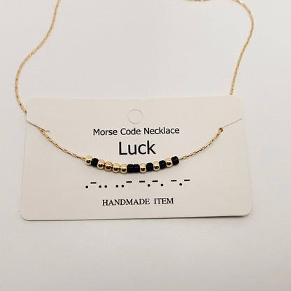 Handmade “Fuck off” Morse Code Necklace