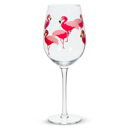 Flamingo Wine Glass with STEM