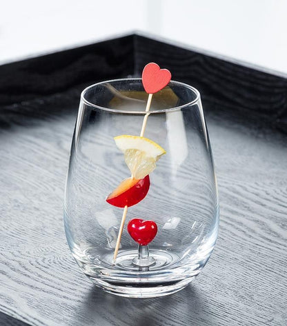 Heart Icon Stemless Wine GLass