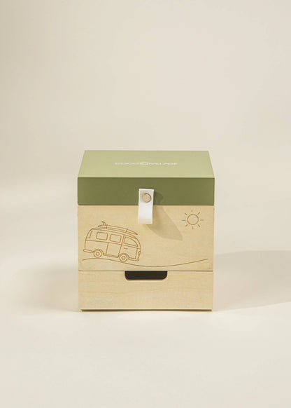 Wooden Musical Souvenir Box - Travel