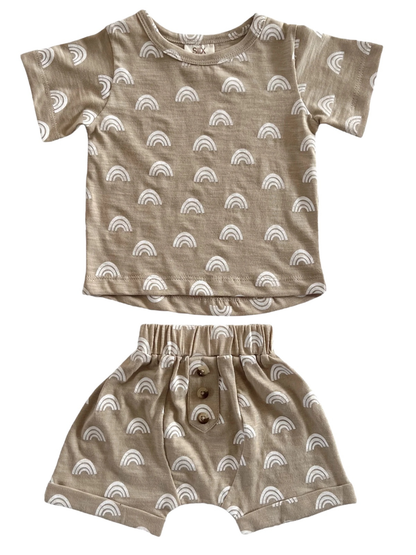 Rainbow / Organic Tee & Short Set (Baby - Kids)