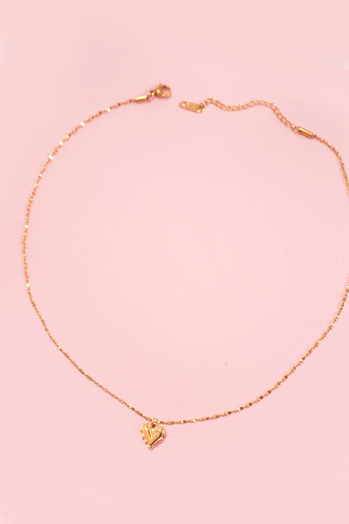 18K STAINLESS STEEL TARNISH FREE HEART NECKLACE | 80N1329