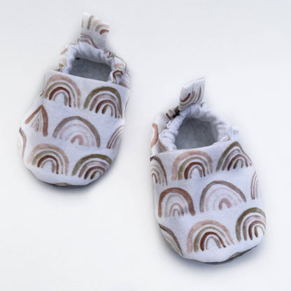 Chaussures bébé arc-en-ciel bohème