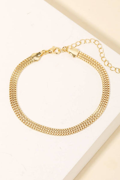 Box Chain Clasp Bracelet