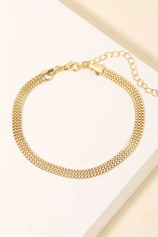 Box Chain Clasp Bracelet
