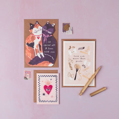 Love You More Than Pasta Love Card | Anniversary Card
