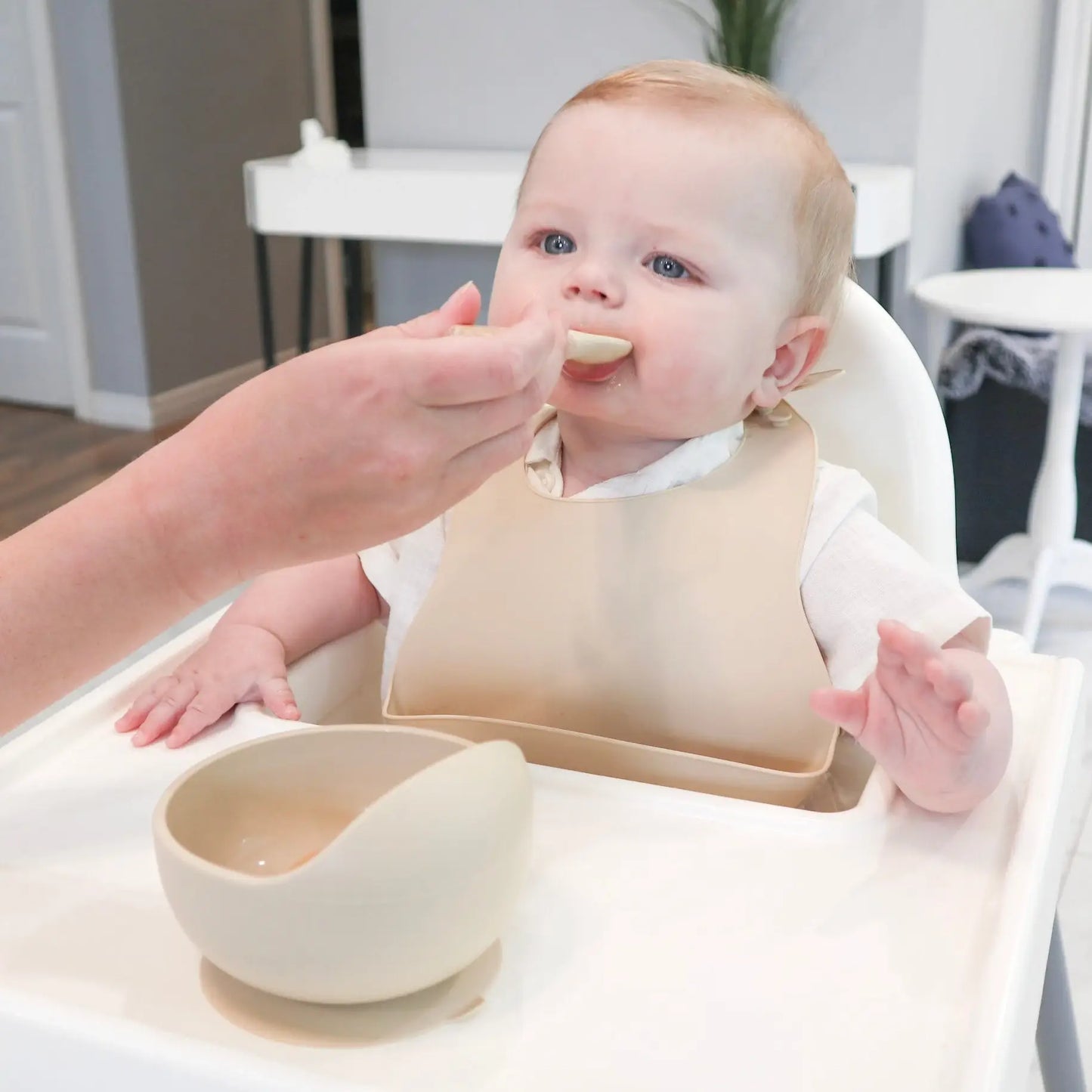 Silicone Bib - Caramel