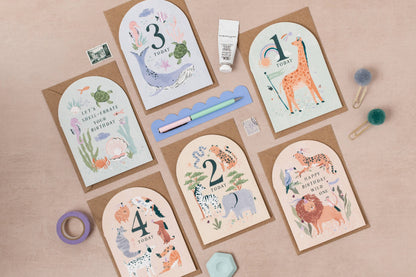 Age 2 Birthday Card | Milestone Age Cards | Kids Cards