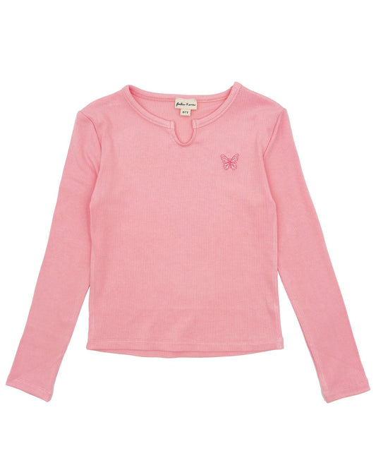 Hannah Ls Rib Top