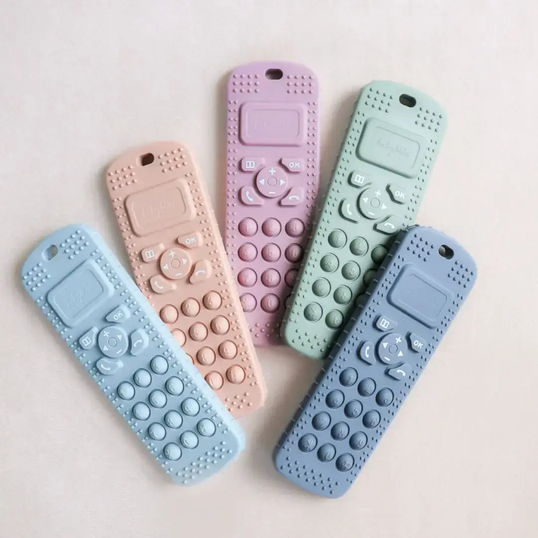 Sensory Popper Teether Phone - Sage