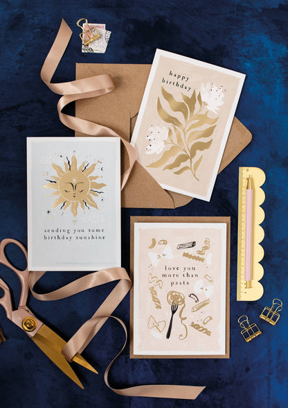Love You More Than Pasta Love Card | Anniversary Card