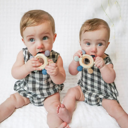 Teether Ring - Blue Tones