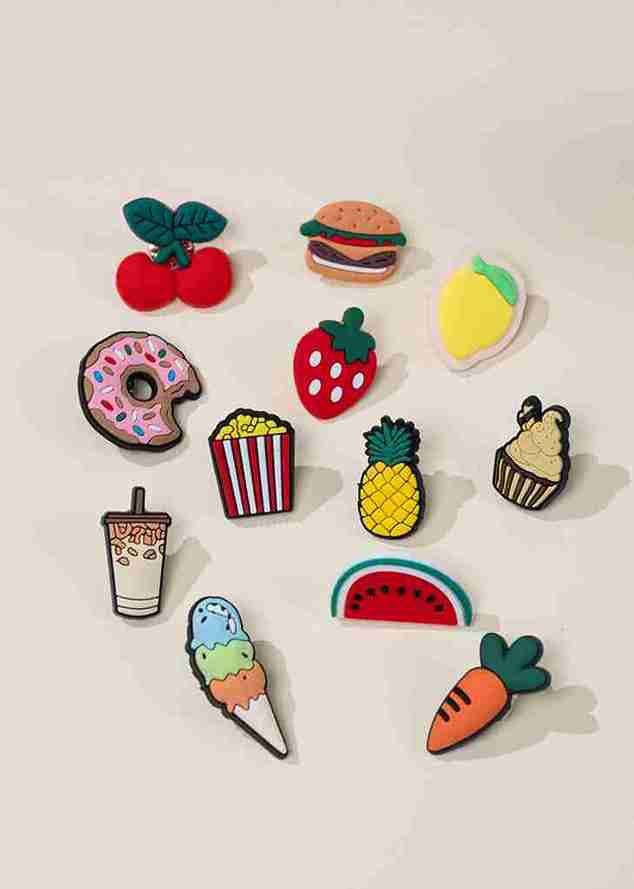 Set of 12 Foodie Charms Pin