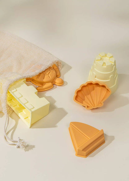 Set of 5 Silicone Sand Moulds For The Beach