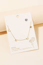 Dainty Mama Print Charm Necklace