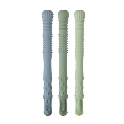 Hallow Teething Tubes - Dusty Teal, Sage & Soft Sage