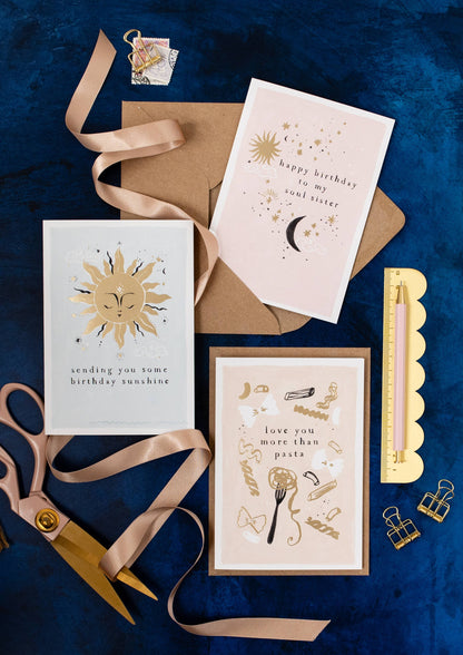 Love You More Than Pasta Love Card | Anniversary Card