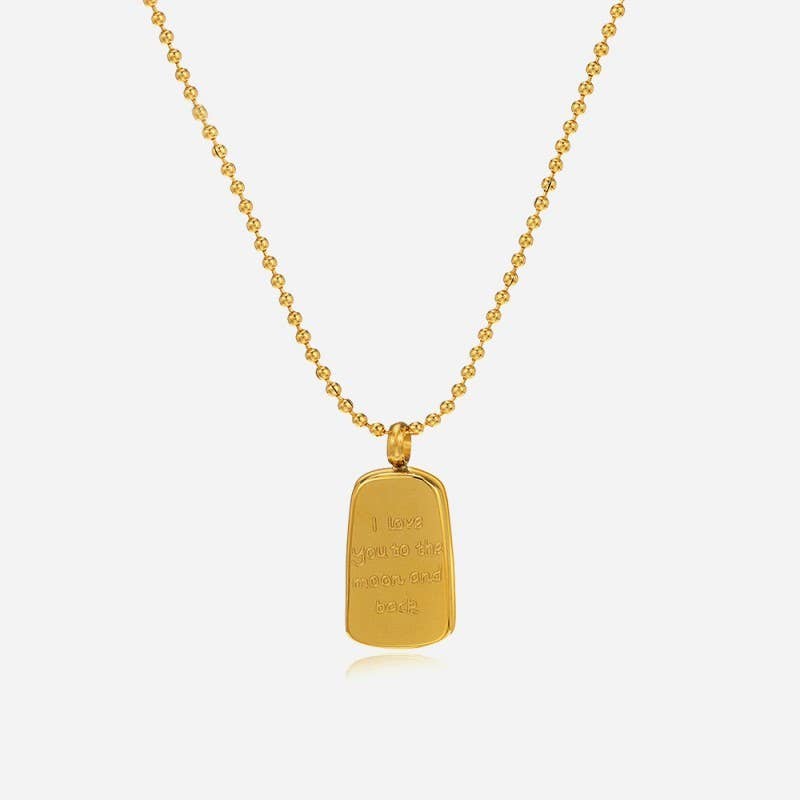 18K STAINLESS STEEL TARNISH FREE CHARM NECKLACE | 40NK9445