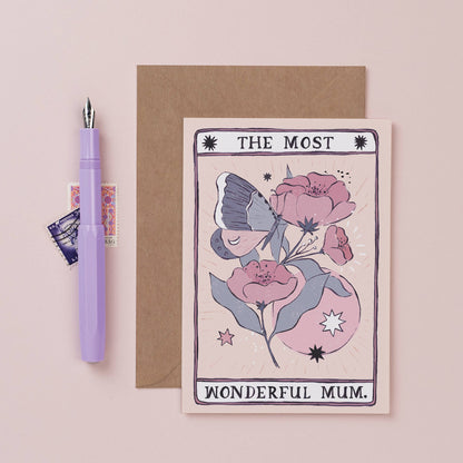 Tarot Flower Mum Card | Mother's Day Card | Female Cards