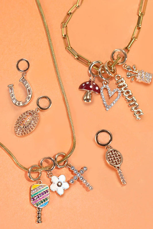 CHARMS EN GRUPO - CHARMS DE ACERO TITANIO O LATÓN | 40CM100