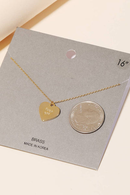 Fuck Off Heart Pendant Necklace