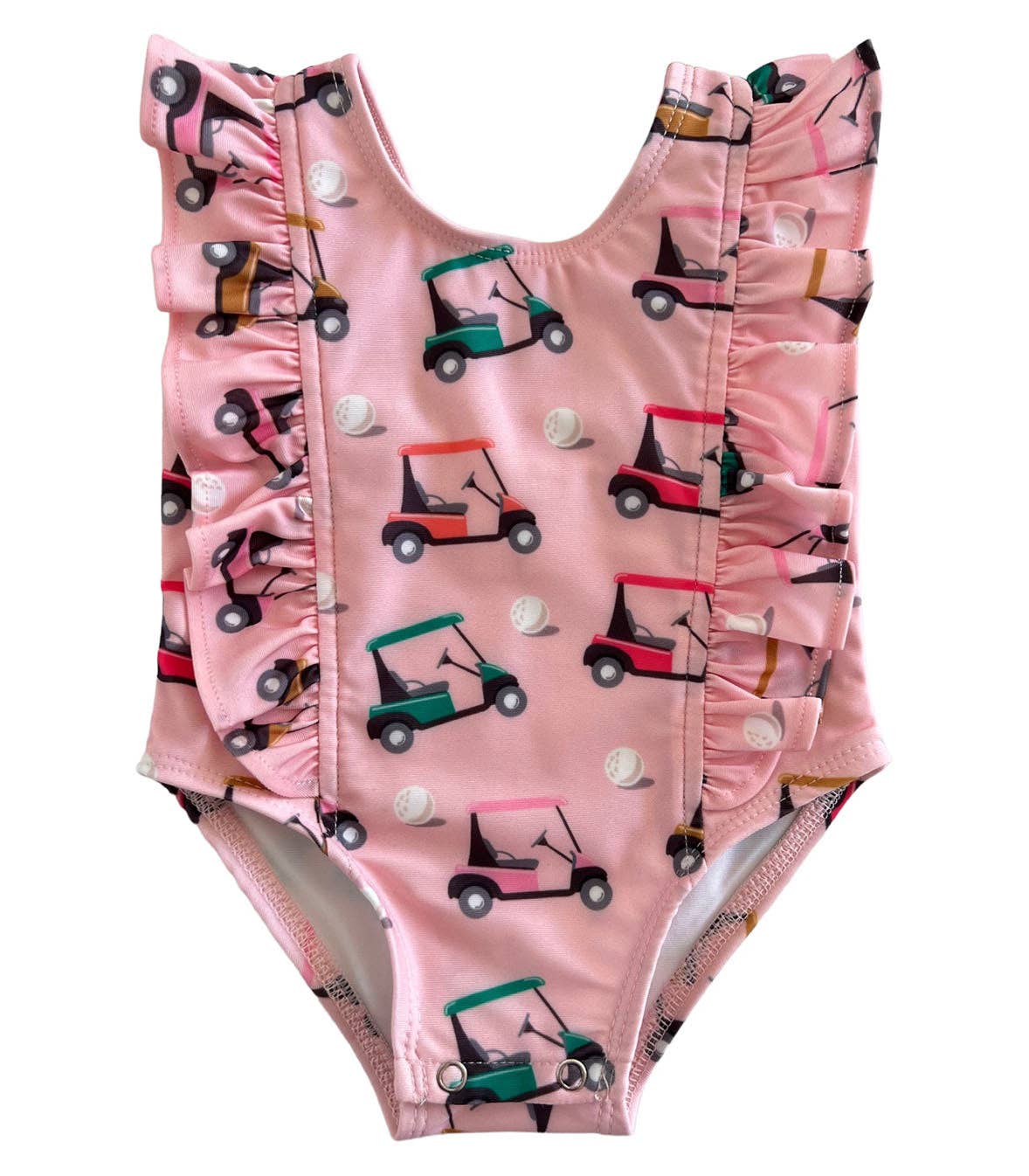 Voiturette de golf rose / Maillot de bain Monaco / UPF 50+