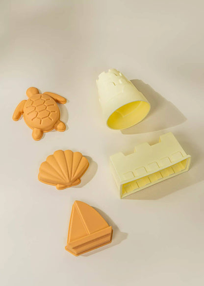 Set of 5 Silicone Sand Moulds For The Beach